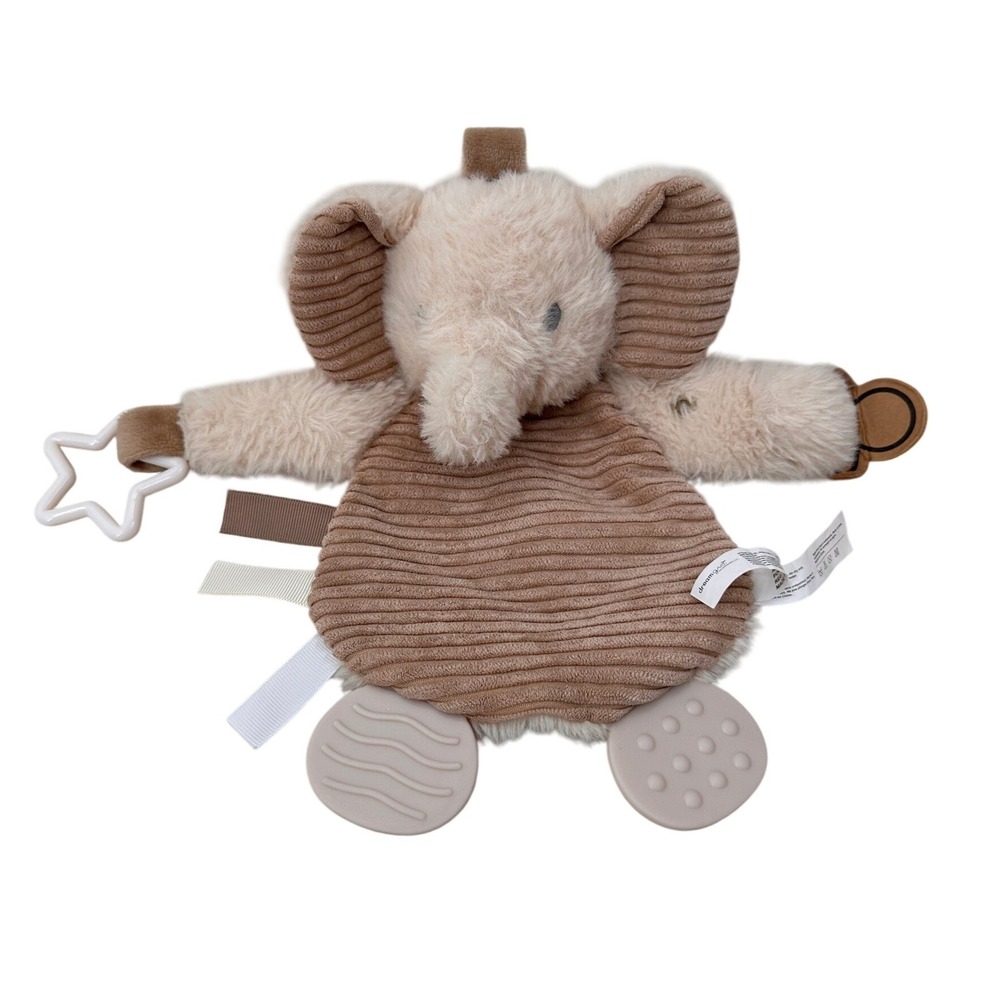 Dreamgro Elephant Plush Lovey Stuffed Animal Baby Toy Tan Brown‎ Nursery Kids